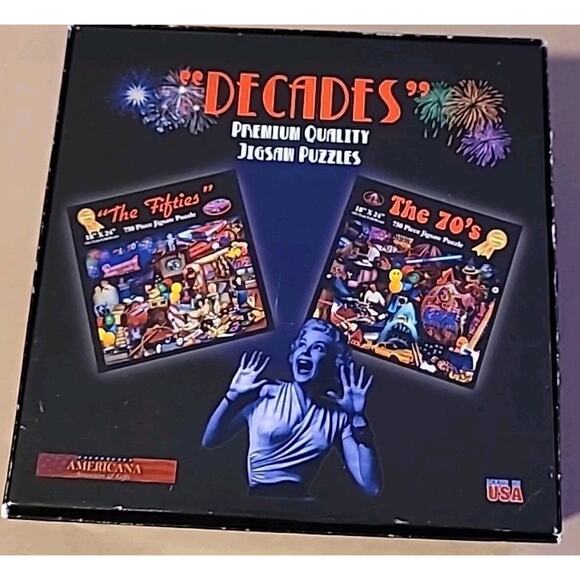 The Fifties 1950s Decade Puzzle 750 Pc Nostalgic Retro Complete Vintage - Picture 4 of 5